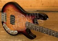 Sterling RAY34SM StingRay Bass - Spalted 3-Tone Sunburst