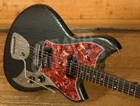 Novo Nucleus Serus J | Charcoal Frost - Tortoise Shell Pickguard