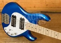 Sterling RAY5HH SUB Series StingRay 5 HH Bass - Cobra Blue