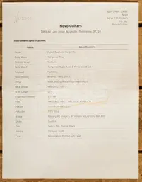 Novo Custom Series Serus J - Faded Sparkling Burgundy