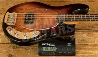 Sterling RAY34SM StingRay Bass - Spalted 3-Tone Sunburst