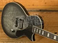 ESP LTD Deluxe EC-01FT - Charcoal Burst Satin Teardrop