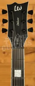 ESP LTD Deluxe EC-01FT - Charcoal Burst Satin Teardrop