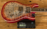 PRS SE Custom | Custom 24-08 Quilt - Charcoal Cherry Burst