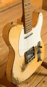Fender Custom Shop Masterbuilt Dale Wilson 55 Tele - Heavy Relic Aged White Blonde