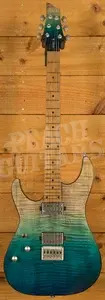 Schecter C-1 Standard Plus - Roasted Maple - Blue Fade - Left-Handed