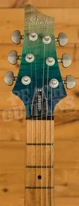 Schecter C-1 Standard Plus - Roasted Maple - Blue Fade - Left-Handed