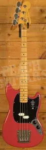 Fender American Professional Classic Mustang Bass - Maple - Faded Dakota Red