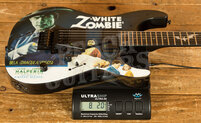 ESP LTD Kirk Hammett KH-WZ | Black w/White Zombie Graphic