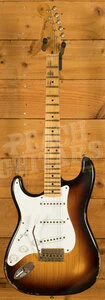 Fender Custom Shop 70th Anniversary 54 Strat Left-Handed - Relic Wide-Fade 2-Tone Sunburst