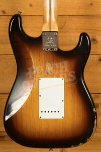 Fender Custom Shop 70th Anniversary 54 Strat Left-Handed - Relic Wide-Fade 2-Tone Sunburst