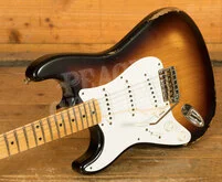 Fender Custom Shop 70th Anniversary 54 Strat Left-Handed - Relic Wide-Fade 2-Tone Sunburst