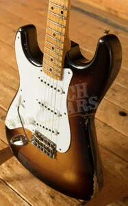 Fender Custom Shop 70th Anniversary 54 Strat Left-Handed - Relic Wide-Fade 2-Tone Sunburst