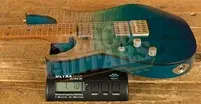 Schecter C-1 Standard Plus - Roasted Maple - Blue Fade - Left-Handed
