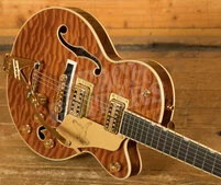 Gretsch Limited Edition Falcon Centre Block Jr. Quilted Maple Roundup Orange