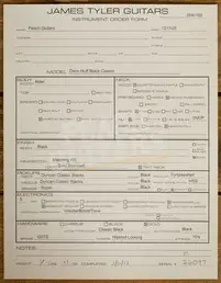 James Tyler Guitars | Dann Huff Black Classic 