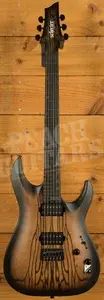 Schecter C-1 Pale Moon Ebony - Richlite - Satin Natural Black Burst