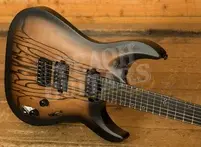 Schecter C-1 Pale Moon Ebony - Richlite - Satin Natural Black Burst