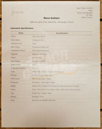 Novo Nucleus Left Handed Serus J | '64 3-Tone Burst - Tortoise Shell Pickguard