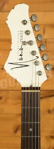 Novo Nucleus Left Handed Serus J | Olympic White - Tortoise Shell Pickguard