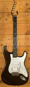 Fender American Ultra II Stratocaster HSS Ebony - Texas Tea *Used*