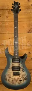 PRS SE Custom 24-08 Poplar Burl Limited Edition - Lake Blue Midnight Burst
