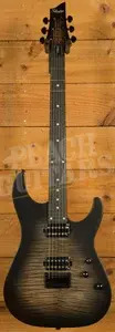 Schecter C-1 Standard Plus - Ebony - Ember Burst