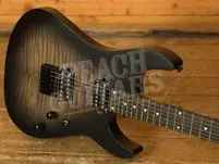 Schecter C-1 Standard Plus - Ebony - Ember Burst