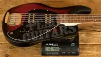 Sterling RAY5HH SUB Series StingRay 5 HH Bass - Ruby Red Burst Satin