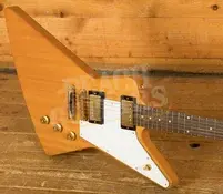 Epiphone Inspired By Gibson Custom 1958 Korina Explorer | Aged Natural - White Pickguard