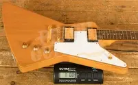 Epiphone Inspired By Gibson Custom 1958 Korina Explorer | Aged Natural - White Pickguard