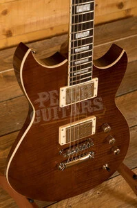 Reverend Set-Neck Series | Sensei RA FM - Violin Brown Flame Maple - Ebony *B-Stock*