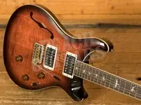 PRS SE Custom | Custom 24 Semi-Hollow Piezo - Orange Tiger Smokeburst