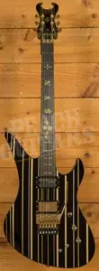 Schecter Synyster Gates Custom S | Gloss Black w/Gold Pinstripes