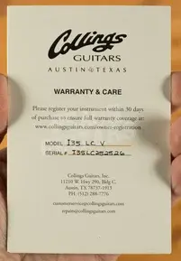 Collings I-35 LC Vintage - Blonde