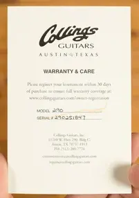 Collings 290 - Crimson