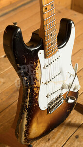 Fender Custom Shop Limited 70th Anniversary 54 Strat | Super Heavy Relic Wide-Fade 2-Colour Sunburst