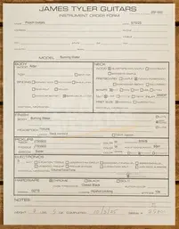 James Tyler Guitars | Studio Elite - Burning Water