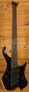 Ibanez EHB1135MS EHB Series Bass - Panga Panga - Silver Wave Black - Multi-Scale - 5-String