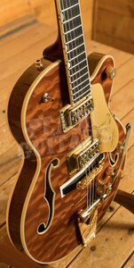 Gretsch Limited Edition Falcon Centre Block Jr. Quilted Maple Roundup Orange