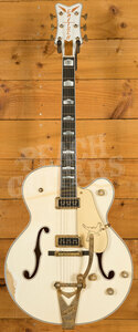 Gretsch Custom Shop Masterbuilt Gonzalo Madrigal G6136-54 White Falcon | Heavy Relic Vintage White