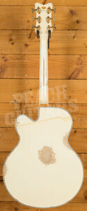 Gretsch Custom Shop Masterbuilt Gonzalo Madrigal G6136-54 White Falcon | Heavy Relic Vintage White