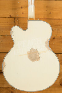 Gretsch Custom Shop Masterbuilt Gonzalo Madrigal G6136-54 White Falcon | Heavy Relic Vintage White