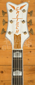 Gretsch Custom Shop Masterbuilt Gonzalo Madrigal G6136-54 White Falcon | Heavy Relic Vintage White