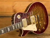Gibson Custom Murphy Lab '59 Les Paul Standard 7A Quilt Lefty | Dark Bengal Burst - Ultra Light Aged