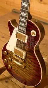 Gibson Custom Murphy Lab '59 Les Paul Standard 7A Quilt Lefty | Dark Bengal Burst - Ultra Light Aged