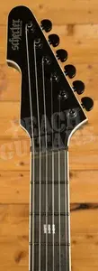 Schecter E-1 SLS Elite Evil Twin - Ebony - Satin Black