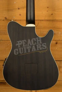 Ibanez TOD10NL Tim Henson Solid-Top Cutaway Nylon Left-Handed Guitar - Transparent Black Flat