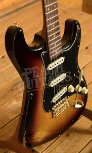 Fender Custom Shop Limited Custom 62 Strat - Relic Bleached 3-Tone Sunburst