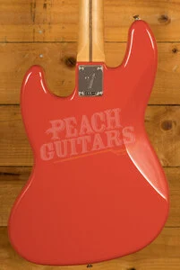 Fender Player II Jazz Bass - Maple - Coral Red